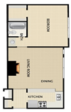 1 BEDROOMS, 1 BATH